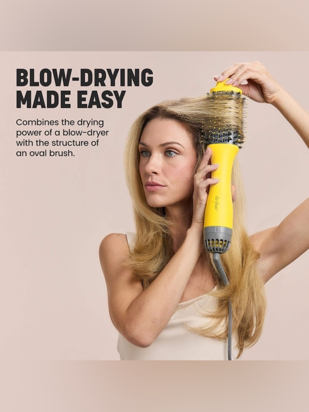 Drybar Double Shot Blow-Dryer Brush with Yellow Accents - Picture 12 of 15